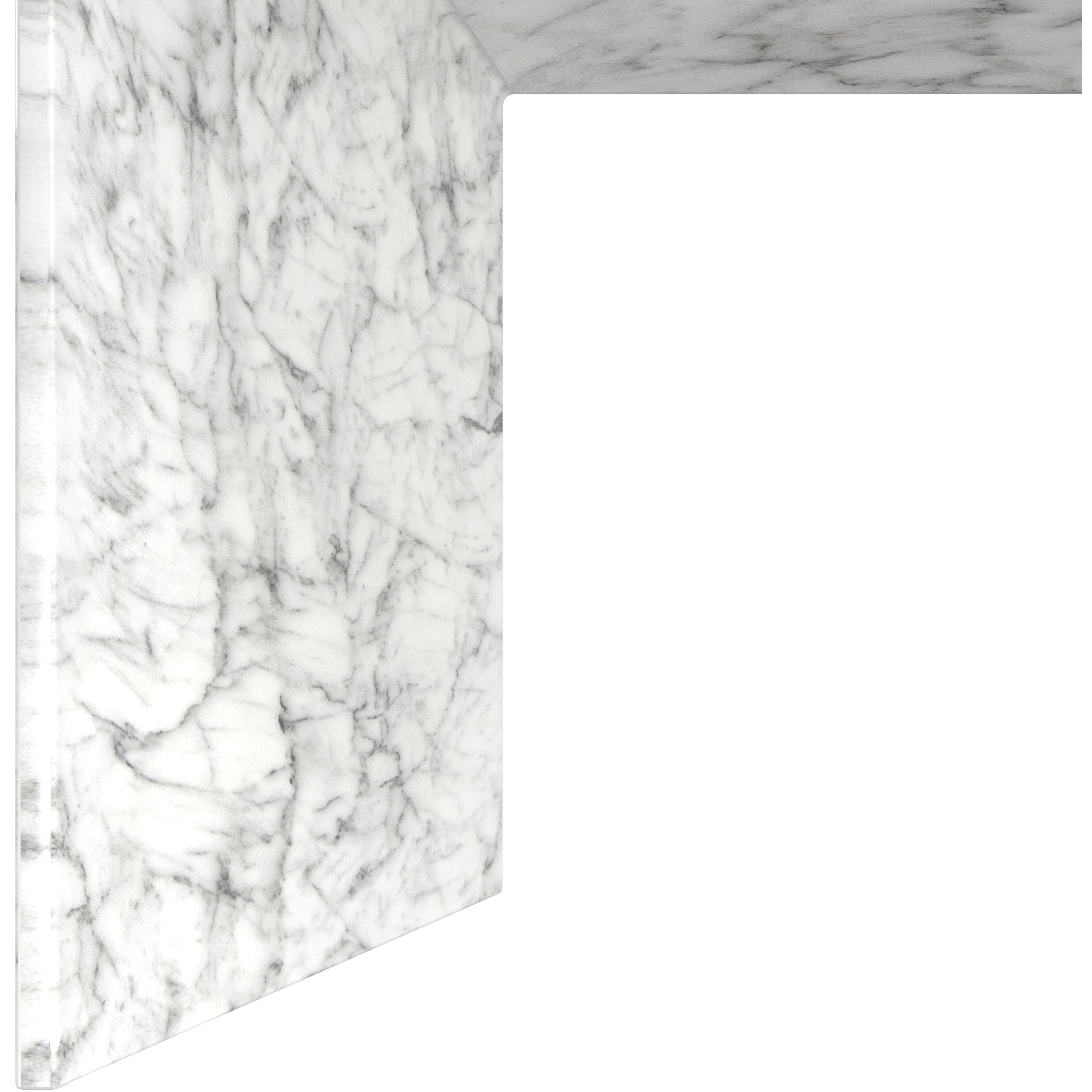 Nomad 52 X 27.5 inch Marble Look / White Outdoor Coffee Table